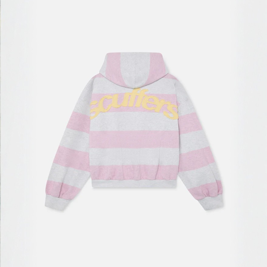 Striped Zip Up Hoodie