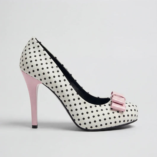 Polka Bow Heels