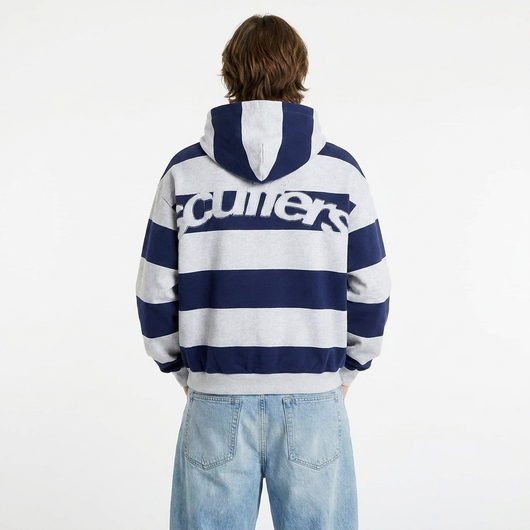 Striped Zip Up Hoodie