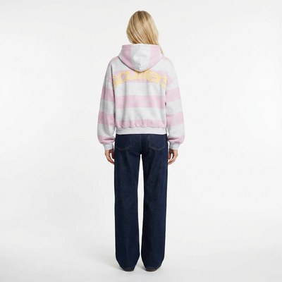 Striped Zip Up Hoodie