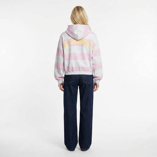 Striped Zip Up Hoodie